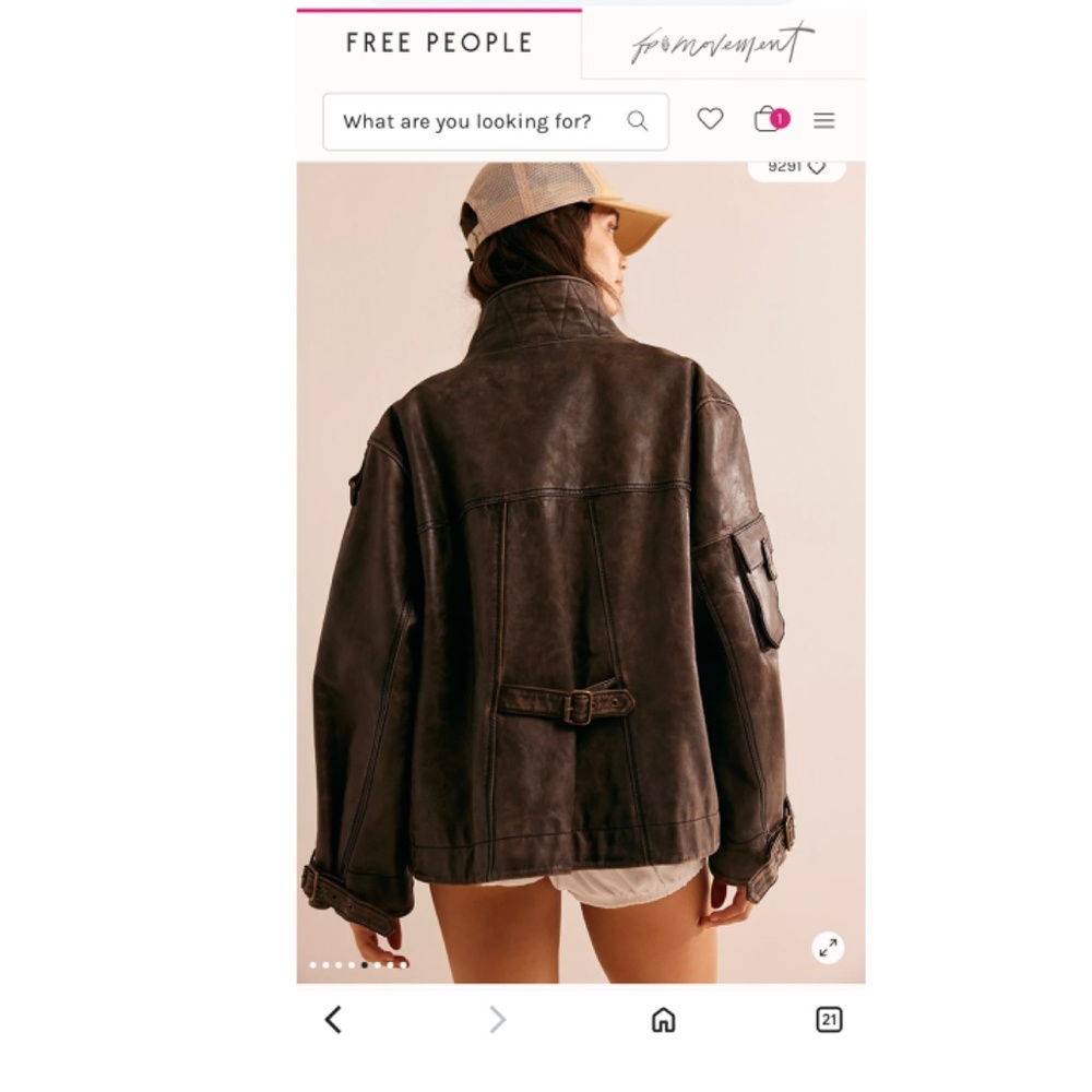 Free People Leather jacket - Picture 12 of 14